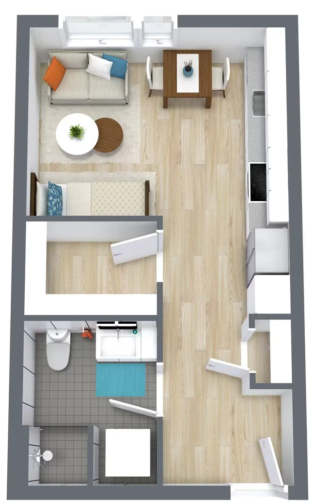 Studio C 102W floor plan